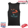 Acl Music Festival Store Merch Women's I Love Acl Fest Baby Rib Tank