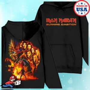Iron Maiden Store Merch Burning Ambition Hoodie