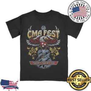 Cma World Merch Store Cma Fest 2026 Eagle Guitar Tee