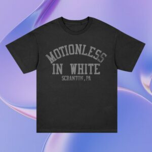 Motionless In White Store Merch Afraid Of The Dark Poster T-Shirt (Black)