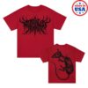 Motionless In White Store Merch Cyber Rat T-Shirt (Red)