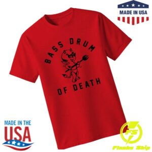 Distroville Store Merch Bass Drum Of Death – Red T-Shirt