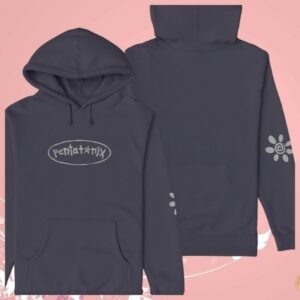 Pentatonix Store Merch Pentatonix Hippie Logo Grey Pullover Hoodie