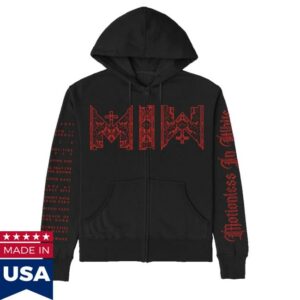 Motionless In White Merch Store Decades Zip Up Hoodie