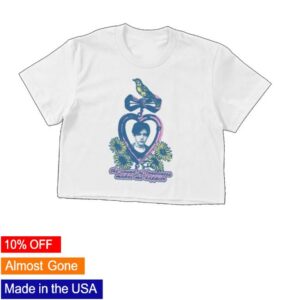 Bright Eyes Merch Store Yellow Bird Crop Top