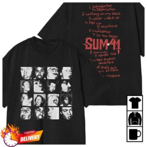 Sum 41 Store Merch Aknf Tracklist Tee