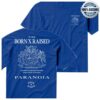 Born X Raised Store Merch Paranoia Crest Tee Blue