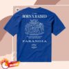 Born X Raised Store Merch Paranoia Crest Tee Blue