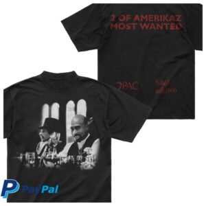 2Pac Store Merch Gangsta Party Black T-Shirt