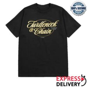 The Lonely Island Merch Store Limited Edition Turtleneck & Chain 15Th Anniversary Logo Tee