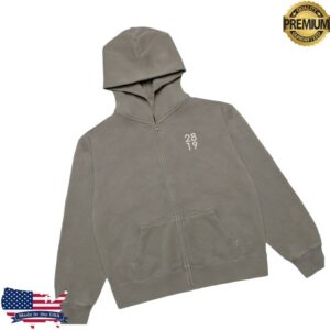 2819 Store Merch 2819 Zip Hoodie – Faded Grey