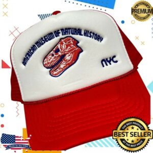 American Museum Of Natural History Store Merch Amnh Dino Skull Foam Front Trucker Hat
