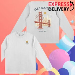Terra Ave Store Merch Hand Drawn Golden Gate Bridge Long Sleeve
