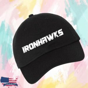 Trenton Ironhawks Store Merch Ironhawks Wordmark Dad Cap – Black