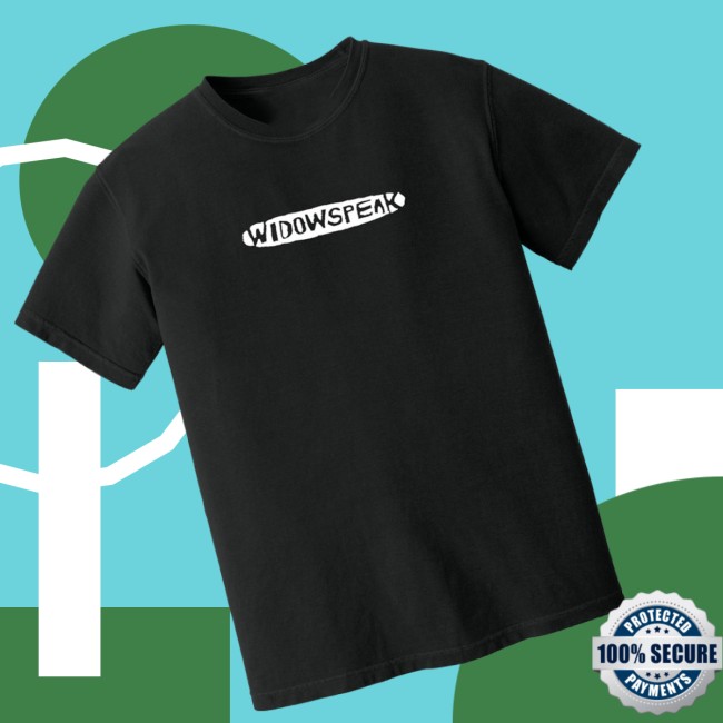 Widowspeak Store Merch Widowspeak Logo Black Tee 2 Widowspeak Store Merch Widowspeak Logo Black Tee