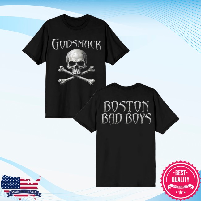 Godsmack Store Merch Boston Bad Boys Skull Tee 5 Godsmack Store Merch Boston Bad Boys Skull Tee