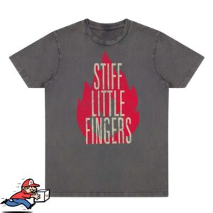 Stiff Little Fingers Merch Store Brixton ’91 Stonewash Grey T-Shirt