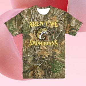 Aren’t We Amphibians Merch Store Fishing Tee Realtree Camo