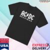 Acdc Merch Store Back In Black White Logo T-Shirt