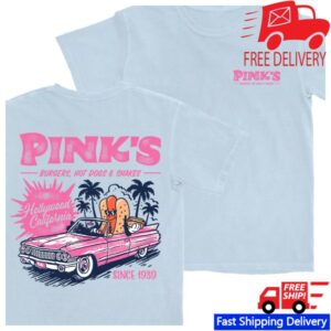 Pinks Hollywood Store Merch Classic Car Tee