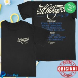 All Things Go Store Merch Wildflower Lineup Tee
