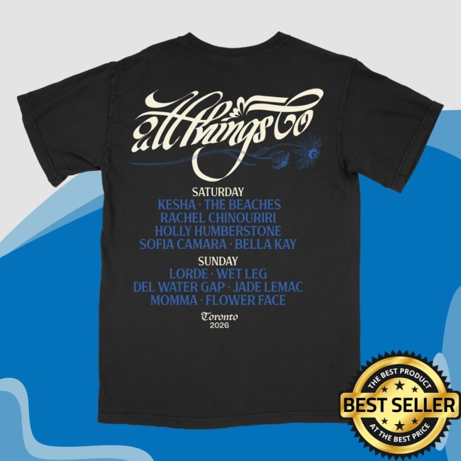 All Things Go Store Merch Wildflower Lineup Tee 4 All Things Go Store Merch Wildflower Lineup Tee