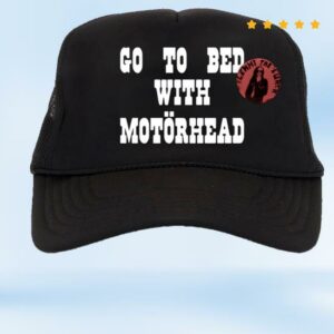 Motorhead Merch Store Go To Bed Hat With Lemmy Badge