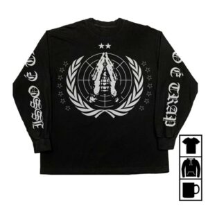 30Praum Merch Store Camiseta Manga Longa Preta Warzone
