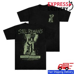 Still Remains Merch Store Spirit Breaker Splatter T-Shirt (Black Washed)