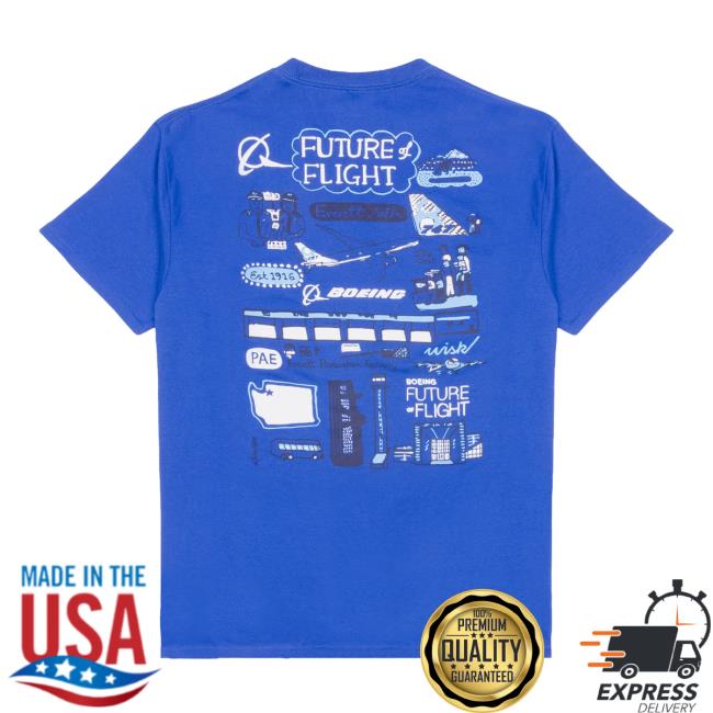 Boeing Store Merch Boeing Future Of Flight Destination Unisex T-Shirt Blue 3 Boeing Store Merch Boeing Future Of Flight Destination Unisex T-Shirt Blue