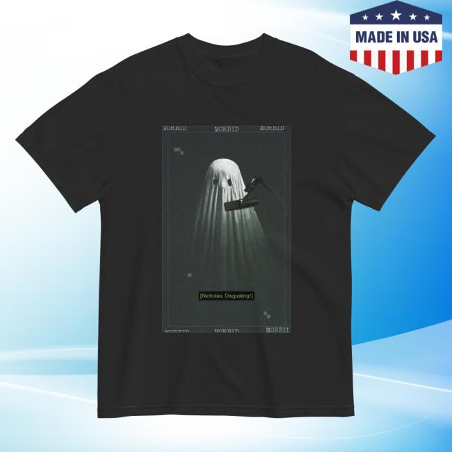 Siriusxm Merch Store Morbid Nicholas Disgusting T-Shirt Black 2 Siriusxm Merch Store Morbid Nicholas Disgusting T-Shirt Black