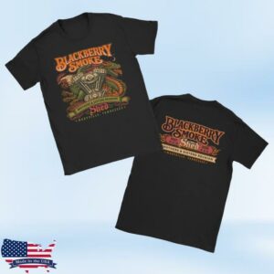 Blackberry Smoke Merch Store Shed 2026 Mens Tee Black