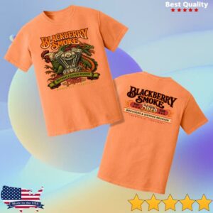 Blackberry Smoke Merch Store Shed 2026 Mens Tee Orange