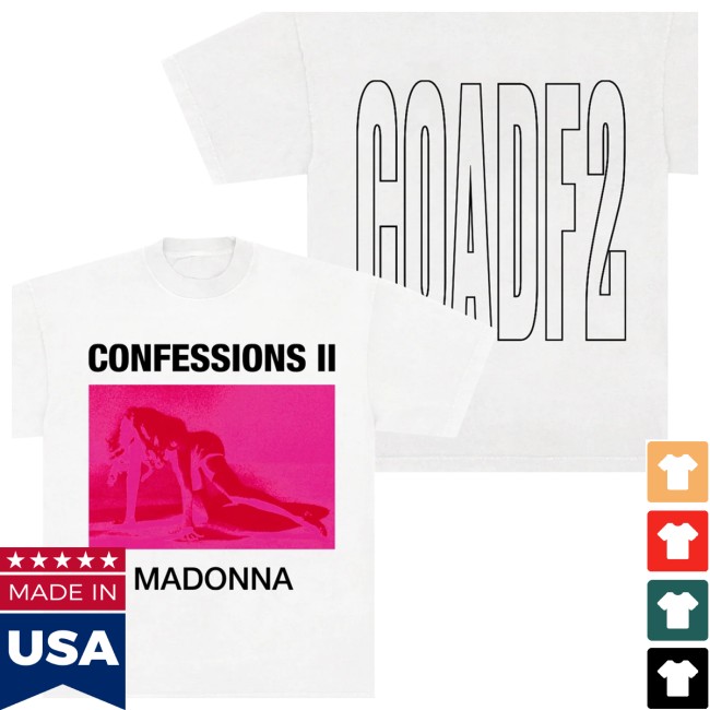 Madonna Store Merch Confessions Ii Neon Tee 3 Madonna Store Merch Confessions Ii Neon Tee
