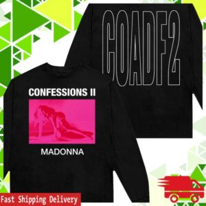 Madonna Store Merch Confessions Ii Neon Long Sleeve Tee