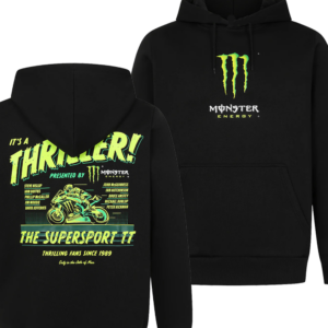 Isle Of Man Tt Race Store Merch Monster X Tt Races Hoodie – Black