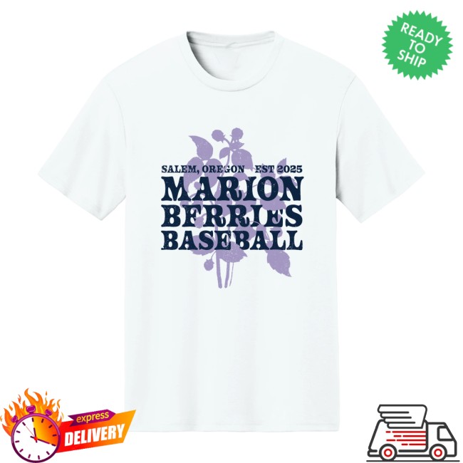 Marion Berries Baseball Store Merch Marion Berries Baseball Unisex Tee White 3 Marion Berries Baseball Store Merch Marion Berries Baseball Unisex Tee White