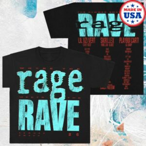 The Summer Smash Store Merch Rage Meets The Rave Shirt (Black)