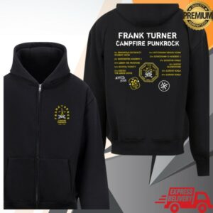 Frank Turner Store Merch Campfire Punkrock ’20 Hoodie