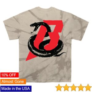 Fearless Records Store Merch Beartooth Snake Dyed T-Shirt