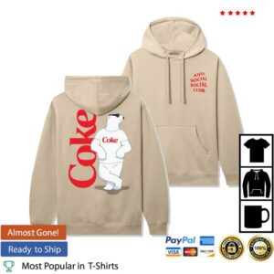 Antisocialsocialclub Merch Store Assc Coca-Cola Polar Bear Coke Hoodie