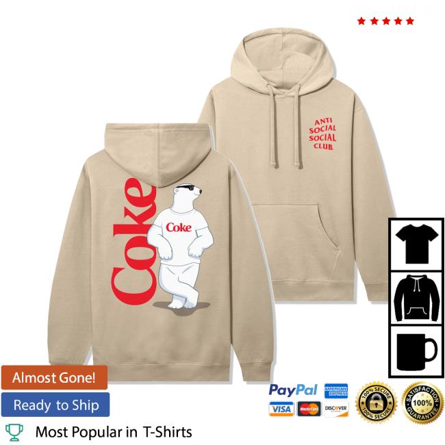 Antisocialsocialclub Merch Store Assc Coca-Cola Polar Bear Coke Hoodie 2 Antisocialsocialclub Merch Store Assc Coca-Cola Polar Bear Coke Hoodie