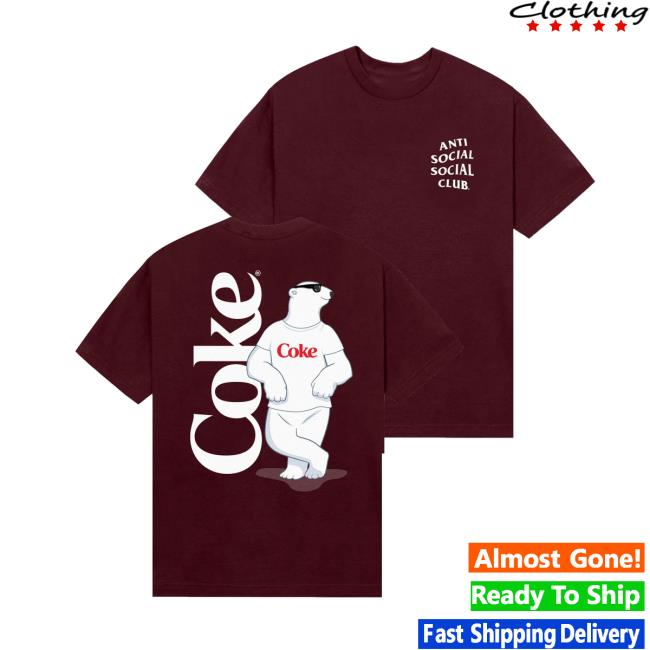 Antisocialsocialclub Merch Store Assc Coca-Cola Polar Bear Coke Tee 2 Antisocialsocialclub Merch Store Assc Coca-Cola Polar Bear Coke Tee