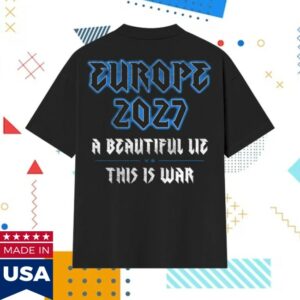 Thirty Seconds To Mars Store Merch European Tour 2027 Blue Skulls Tee