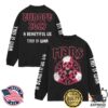 Thirty Seconds To Mars Store Merch European Tour 2027 Red Skulls Long Sleeve Tee