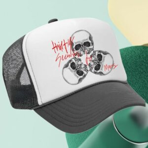 Thirty Seconds To Mars Store Merch 3 Skulls Trucker Hat