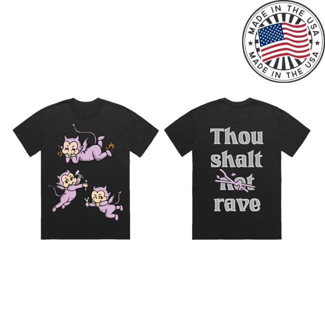 Fmuoasl Merch Store Alison Wonderland Thou Shalt Not Rave Tee 2 Fmuoasl Merch Store Alison Wonderland Thou Shalt Not Rave Tee