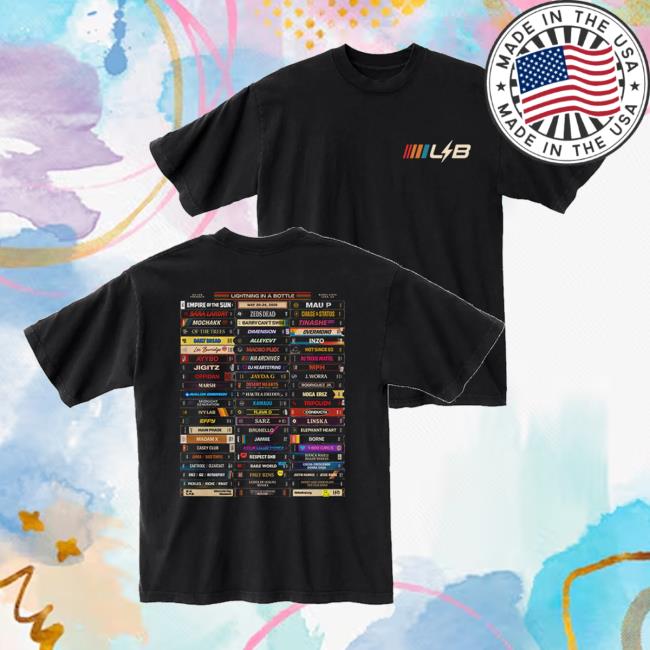 Do Lab Merch Store Lib 2026 Black Line Up Tee