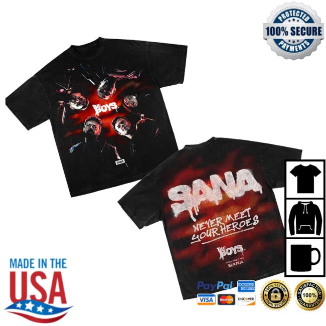 Sana Detroit Merch Store The Boys X Sana Heroes Tee 3 Sana Detroit Merch Store The Boys X Sana Heroes Tee
