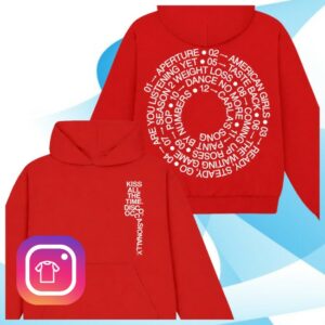 Harry Styles Store Merch Tracklist Hoodie, Red